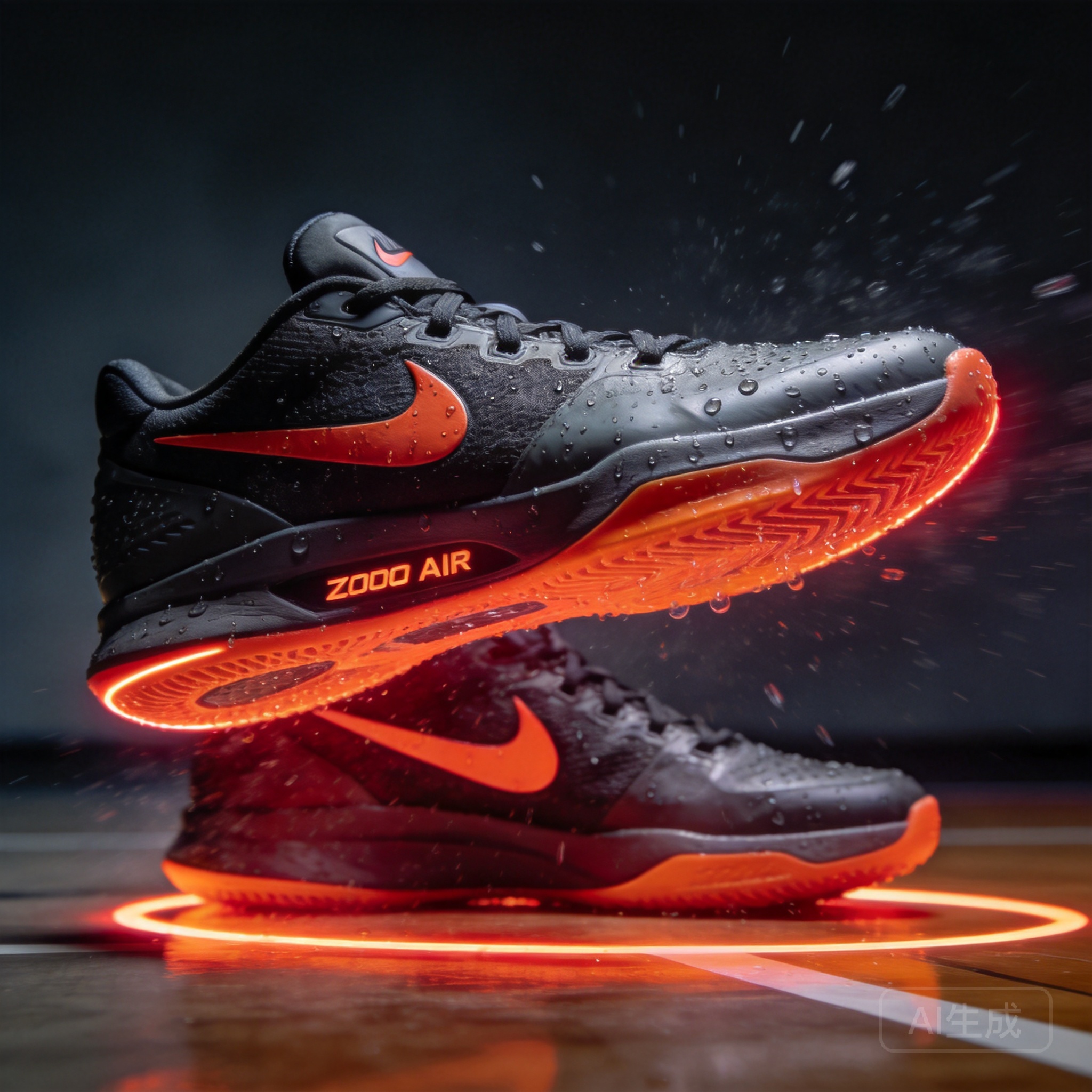 Nike篮球鞋主题插画